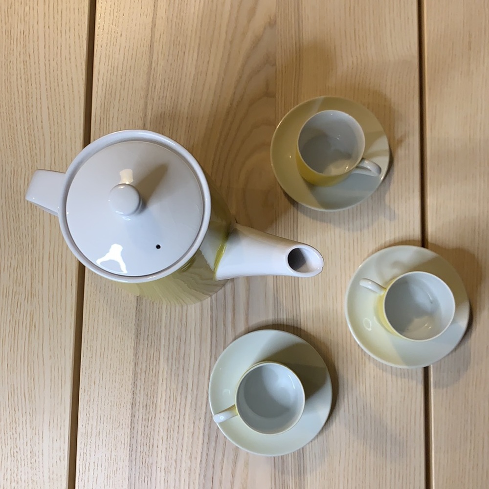 Vintage Mikasa Cera-Stone MCM Tea Set - Picture 2 of 5